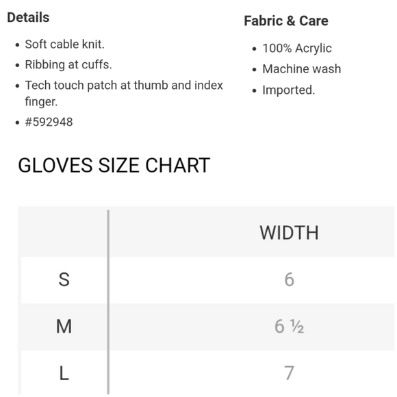 👀50% OFF - NWT‼️ Girl's GAP brand Tech Cable Knit Mittens - Picture 3 of 13